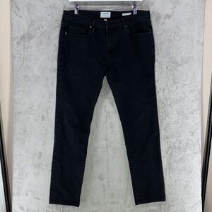 FRAME Denim Mens L'Homme Skinny Jeans Black Wash Denim 5 Pocket Size 33
